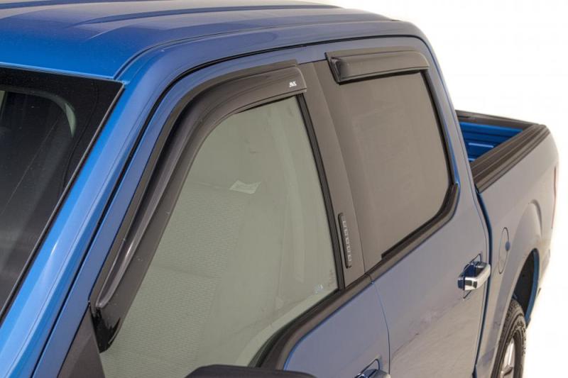 Load image into Gallery viewer, AVS 15-18 Ford F-150 Supercab Ventvisor Outside Mount Window Deflectors 4pc - Smoke
