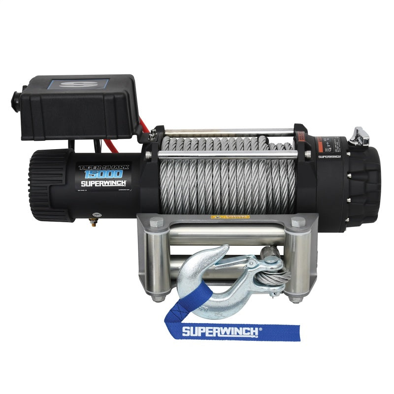 Load image into Gallery viewer, Superwinch 15000 LBS 12V DC 7/16in x 82ft Wire Rope Tiger Shark 11500 Winch
