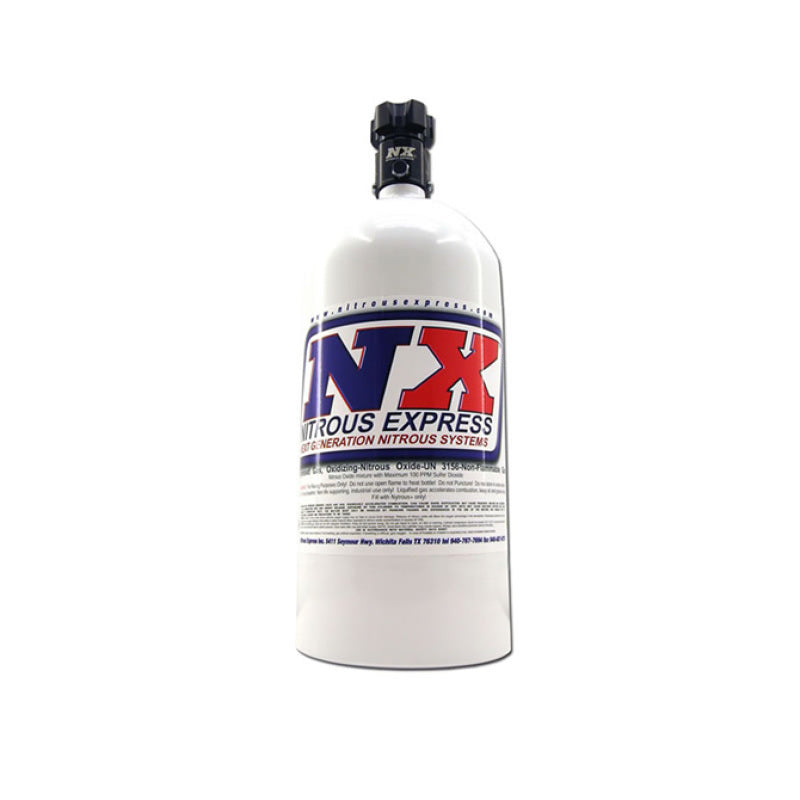Load image into Gallery viewer, Nitrous Express 5lb Bottle w/Lightning 500 Valve (5.25 Dia x 17.64 Tall)
