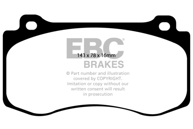 Load image into Gallery viewer, EBC 05-10 Chrysler 300C 6.1 SRT8 Redstuff Front Brake Pads
