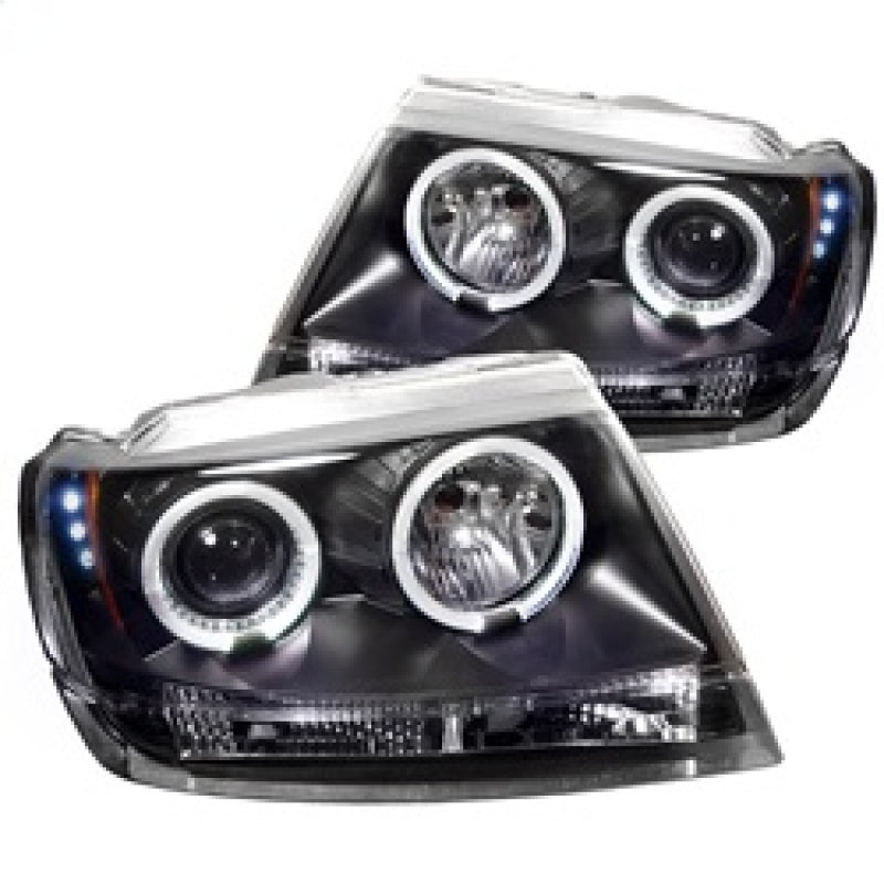 Load image into Gallery viewer, Spyder Jeep Grand Cherokee 99-04 Projector Headlights LED Halo LED Blk - PRO-YD-JGC99-HL-BK
