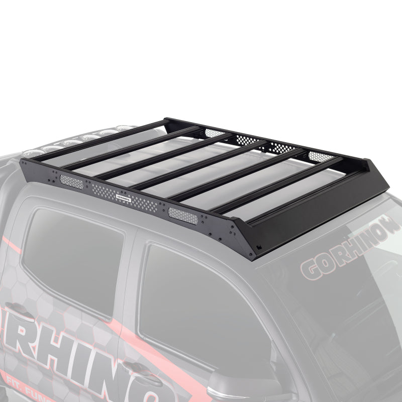 Load image into Gallery viewer, Go Rhino 16-23 Toyota Tacoma DC Ceros Low Profile Roof Rack - Tex. Blk

