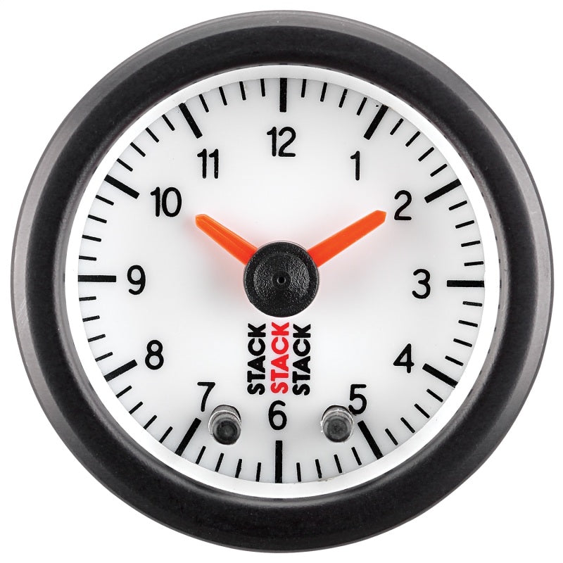 Load image into Gallery viewer, Autometer Stack Analog Clock Gauge - White
