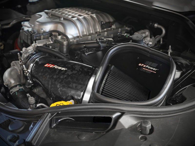 Load image into Gallery viewer, aFe 2021 Dodge Durango SRT Hellcat Track Series Carbon Fiber Cold Air Intake System w/ Pro 5R Filter

