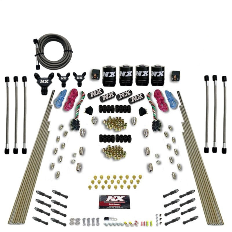 Load image into Gallery viewer, Nitrous Express 8 Cyl Dry Direct Port Dual Stage 4 Solenoids Nitrous Kit (200-600HP) w/o Bottle
