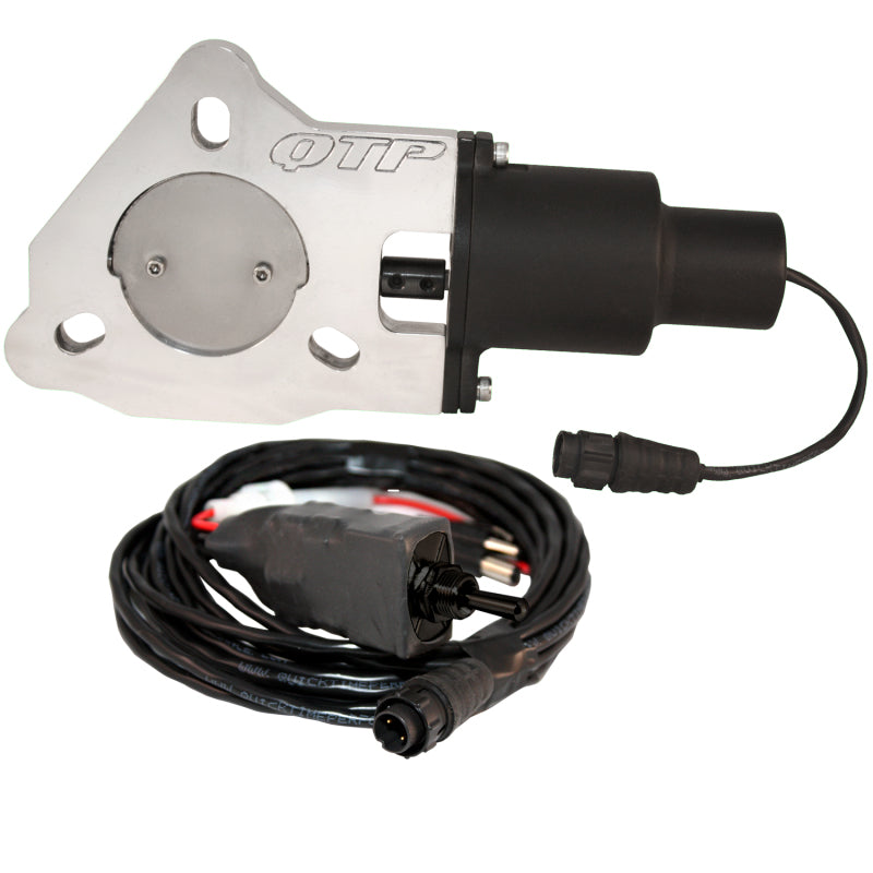 Load image into Gallery viewer, QTP 2.25in Bolt-On QTEC Electric Cutout Valve - Single
