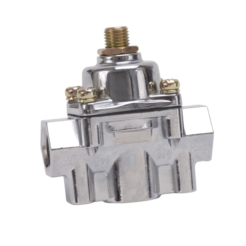 Load image into Gallery viewer, Edelbrock Fuel Pressure Regulator Carbureted 160 GPH 5-10 PSI 3/8In In/Out Retunless Red/Clear
