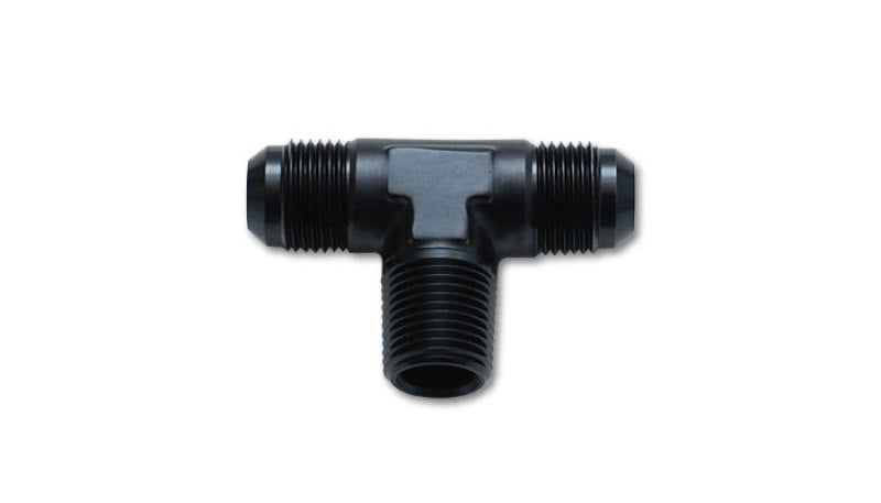 Load image into Gallery viewer, Vibrant -6AN x 1/4in NPT Flare to Pipe Tee Adapter Fitting - Aluminum
