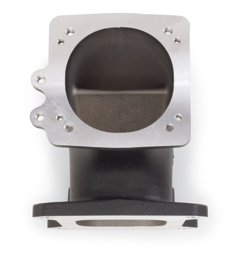 Load image into Gallery viewer, Edelbrock High Flow Intake Elbow 95mm Throttle Body to Square-Bore Flange Black Finish
