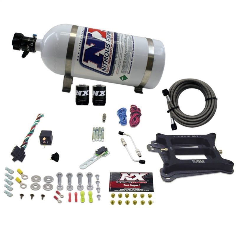 Load image into Gallery viewer, Nitrous Express 4150 4-BBL/Alcohol Nitrous Kit (50-300HP) w/10lb Bottle
