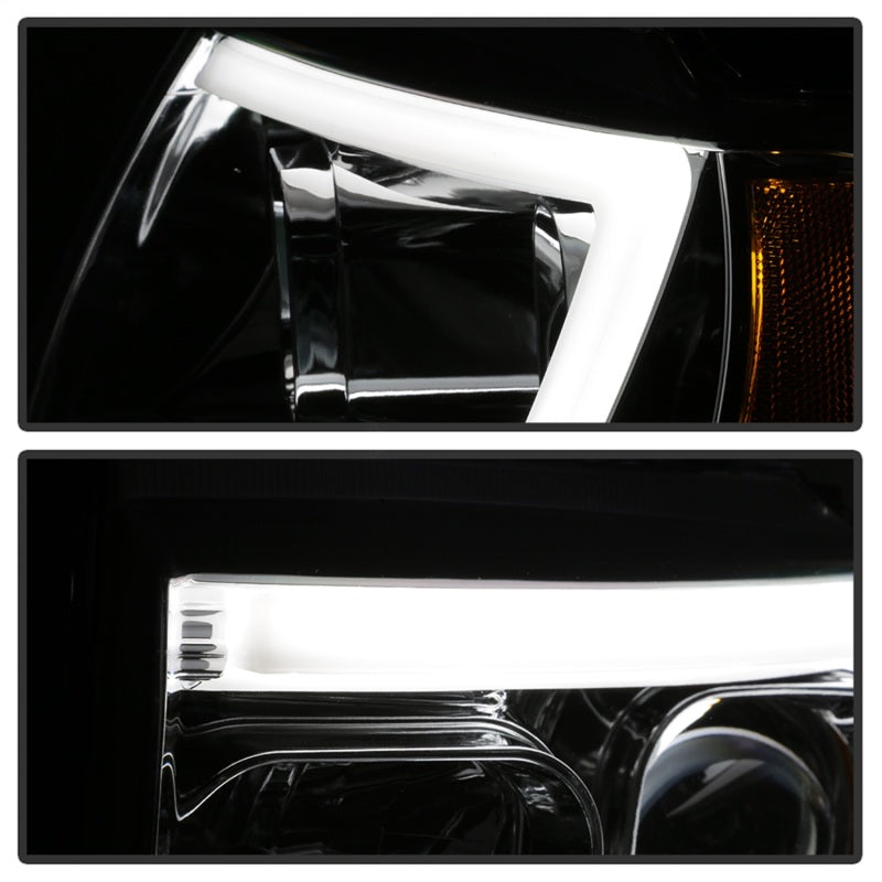 Load image into Gallery viewer, Spyder 99-04 Jeep Grand Cherokee Projector Headlights - Light Bar DRL LED - Chrome
