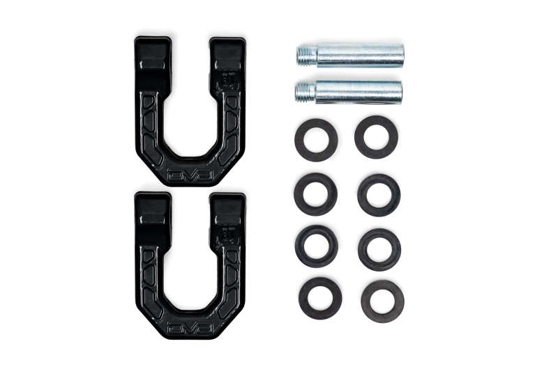 Load image into Gallery viewer, DV8 Offroad Elite Series D-Ring Shackles - Pair (Black)
