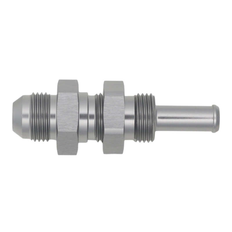 Load image into Gallery viewer, DeatschWerks 8AN Male Flare to Straight 3/8in Single Hose Barb - Anodized DW Titanium
