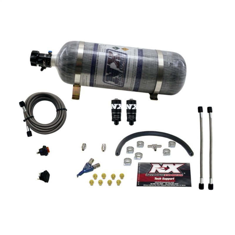 Load image into Gallery viewer, Nitrous Express Hitman EFI Single Nozzle Piranha Nitrous Kit (35-75HP) w/Composite Bottle
