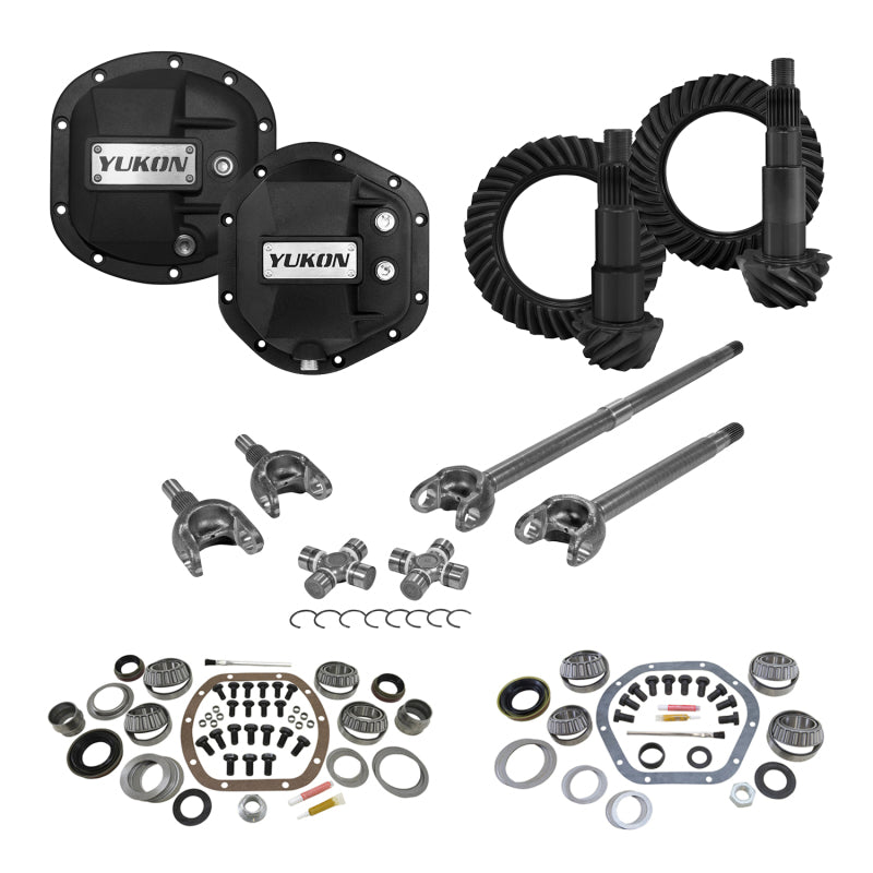 Load image into Gallery viewer, Yukon Master Overhaul Kit Stage 3 Jeep Re-Gear Kit w/Covers Front Axles for Dana 30/44 4.88 Ratio
