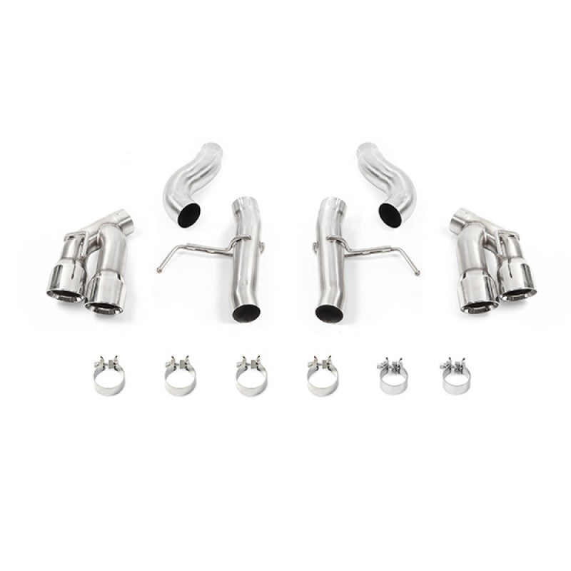 Load image into Gallery viewer, Mishimoto 2016+ Chevrolet Camaro 2.0T Quad-Tip Race Axle-Back Exhaust w/ Polished Tips
