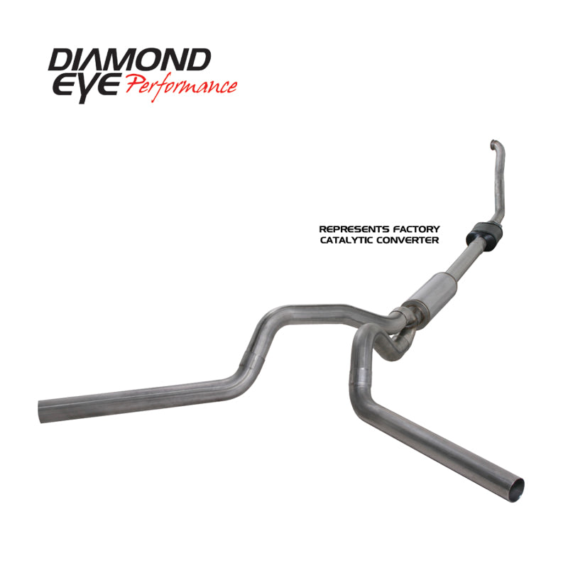 Load image into Gallery viewer, Diamond Eye KIT 4in Turbo Back DUAL SS: 94-97 FORD 7.3L F250/F350 PWRSTROKE NFS W/ CARB EQUIV STDS
