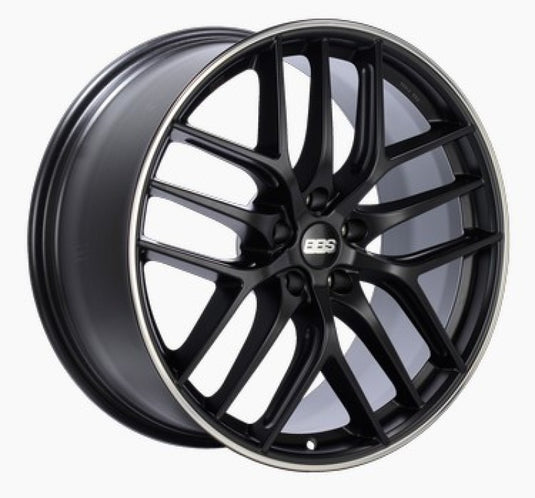 BBS CC-R 20x8.5 5x120 ET32 Satin Black Polished Rim Protector Wheel -82mm PFS/Clip Required