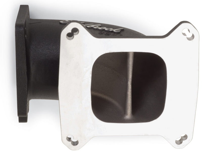 Load image into Gallery viewer, Edelbrock High Flow Intake Elbow 95mm Throttle Body to Square-Bore Flange Black Finish
