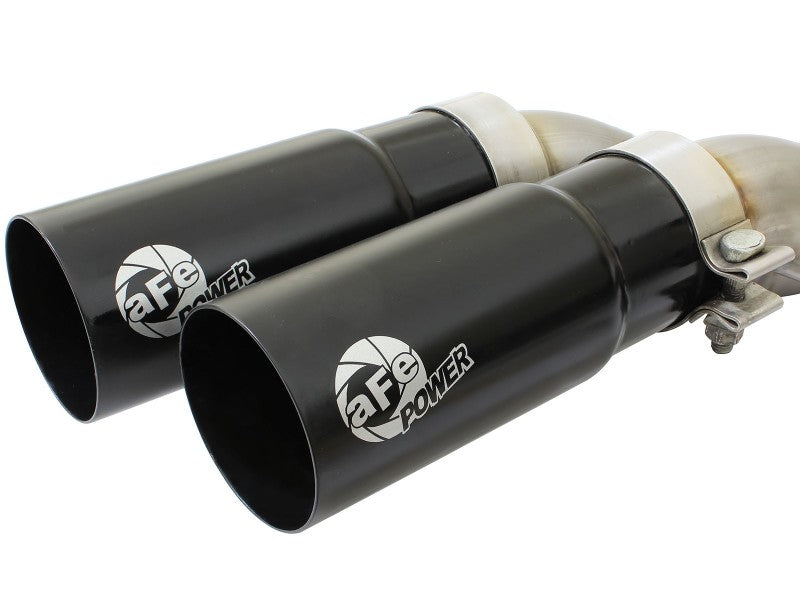 Load image into Gallery viewer, aFe Rebel Exhausts 3in SS Cat-Back 09-14 Ford F-150 4.6/5.0/5.4L w/ Black Tips
