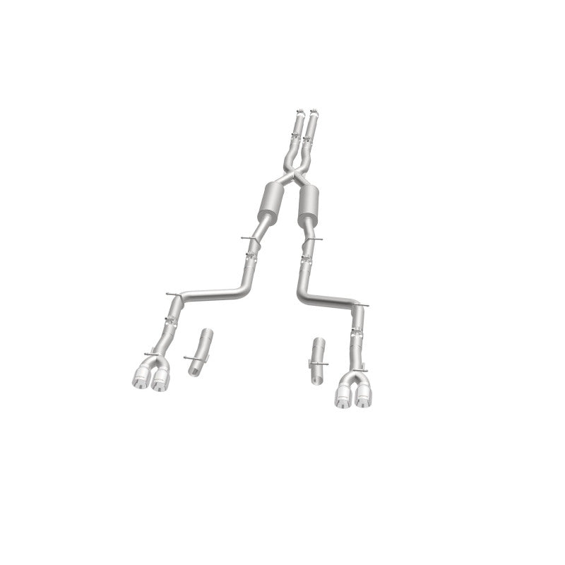 Load image into Gallery viewer, MagnaFlow Cat-Back, SS, 2.5in, Quad Split Rear 3.5in Tip 2015 Dodge Challenger 3.6L V6
