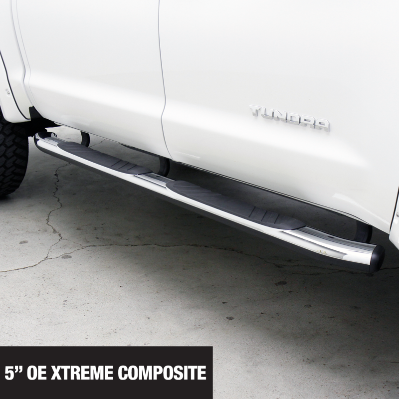 Load image into Gallery viewer, Go Rhino 5in OE Xtreme Composite SideSteps - Chrome - 80in
