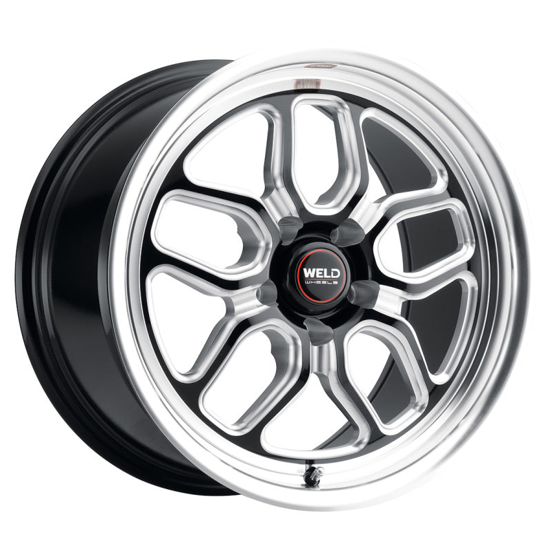 Load image into Gallery viewer, Weld S152 17X5 Laguna Drag 5X120.7 ET-10 BS2.60 Gloss Black MIL Dia 78.1
