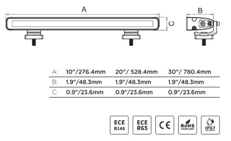 Load image into Gallery viewer, Go Rhino Xplor Flash Series Sgl Multi Function LED Light Bar (Track Mount) 20in. - Blk
