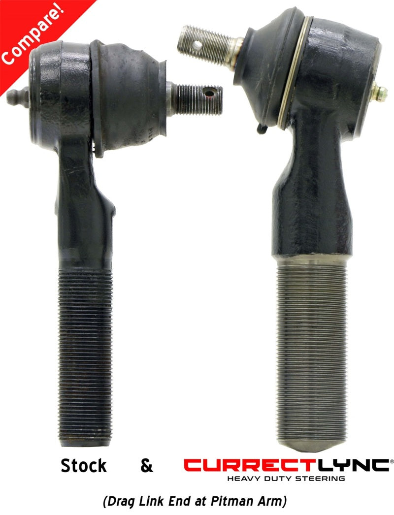 Load image into Gallery viewer, RockJock TJ/LJ/XJ/MJ Currectlync Steering System Bolt-On w/ 1 1/4in Dia. Tie Rod/Forged Drag Link
