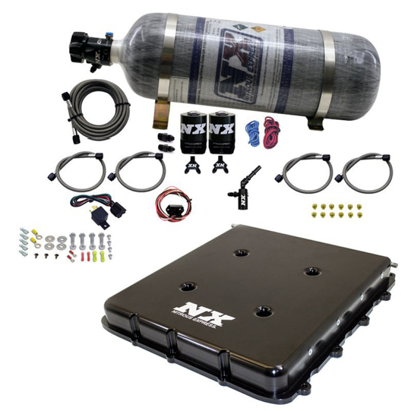 Load image into Gallery viewer, Nitrous Express Nitrous Kit w/Billet LT4 Supercharger Lid w/12lb Bottle
