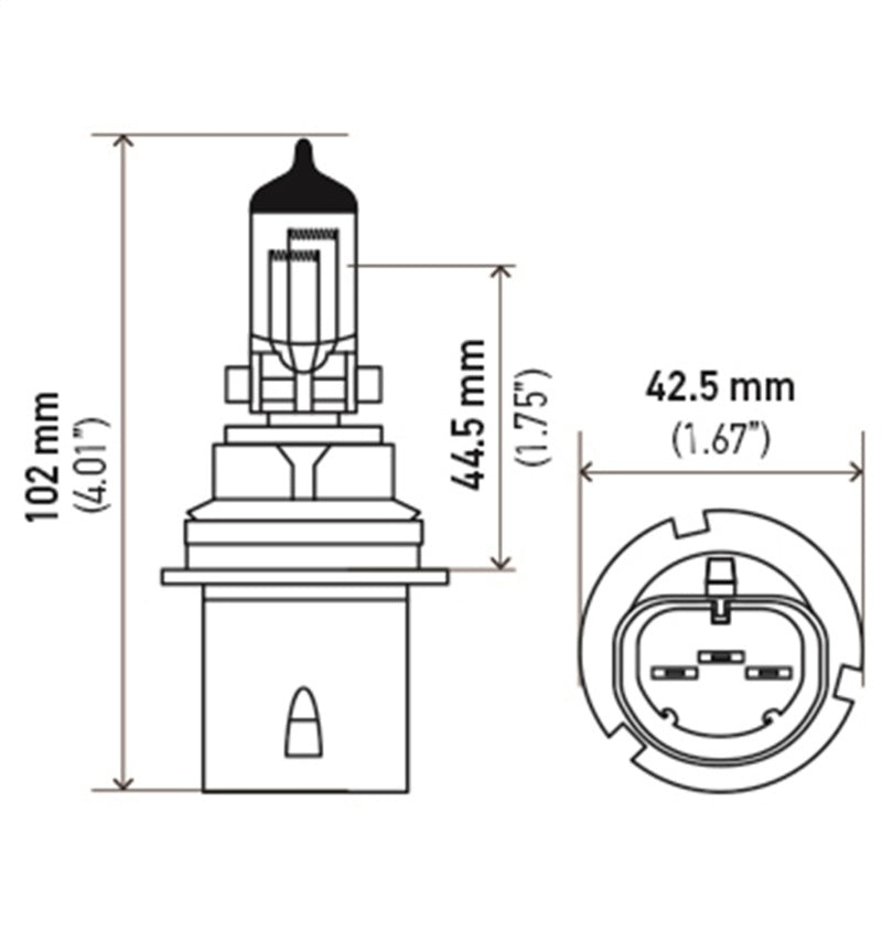 Load image into Gallery viewer, Hella Bulb 9004 12V 65/45W P29T T4625 +50 (2)
