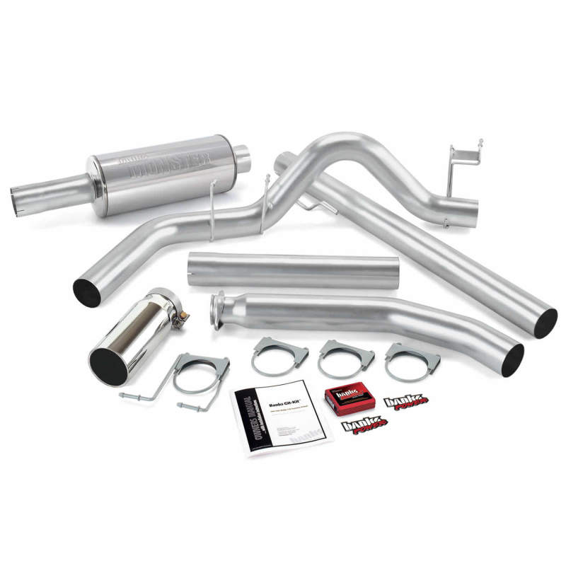 Load image into Gallery viewer, Banks Power 98-00 Dodge 5.9L Std Cab Git-Kit - SS Single Exhaust w/ Chrome Tip
