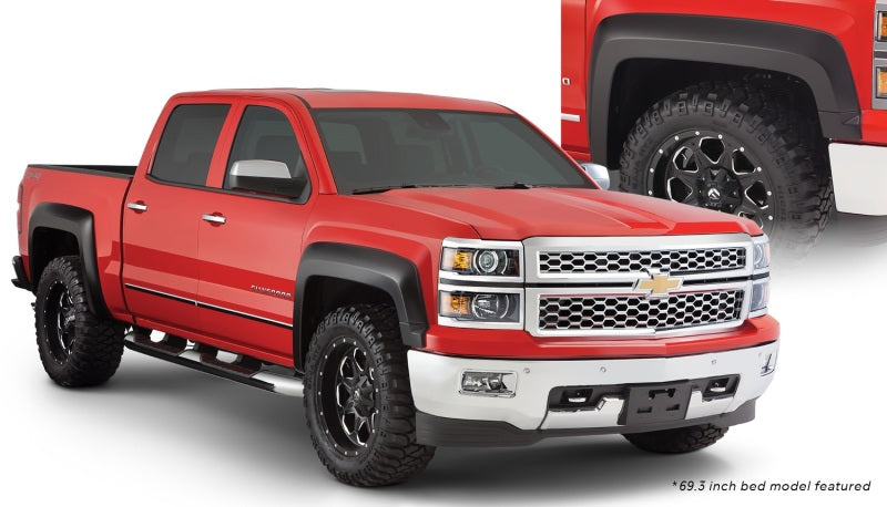 Load image into Gallery viewer, Bushwacker 15-18 Chevy Silverado 2500 HD Fleetside Extend-A-Fender Style Flares 4pc - Black
