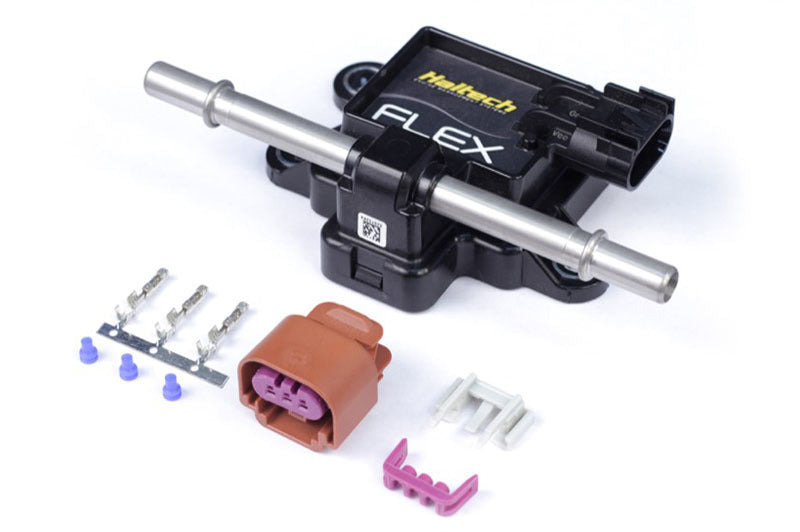 Load image into Gallery viewer, Haltech Flex Fuel Composition Sensor for 3/8 (GM Spring Lock) Fittings w/Plug &amp; Pins
