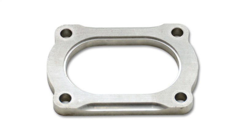 Load image into Gallery viewer, Vibrant T304 SS 4 Bolt Flange for 4in O.D. Oval tubing
