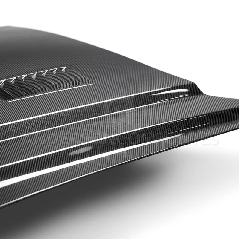 Load image into Gallery viewer, Anderson Composites 2018 Ford Mustang Super Snake Double Sided Carbon Fiber Hood
