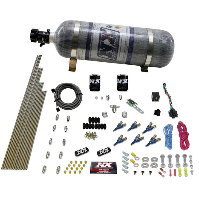 Load image into Gallery viewer, Nitrous Express V6AN Gasoline EFI Nitrous Kit (150-375HP) w/Composite Bottle
