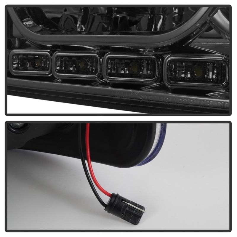 Load image into Gallery viewer, Xtune Dodge Charger 06-10 1Pc LED Crystal Headlights Smoke HD-ON-DCH05-1PC-LED-SM
