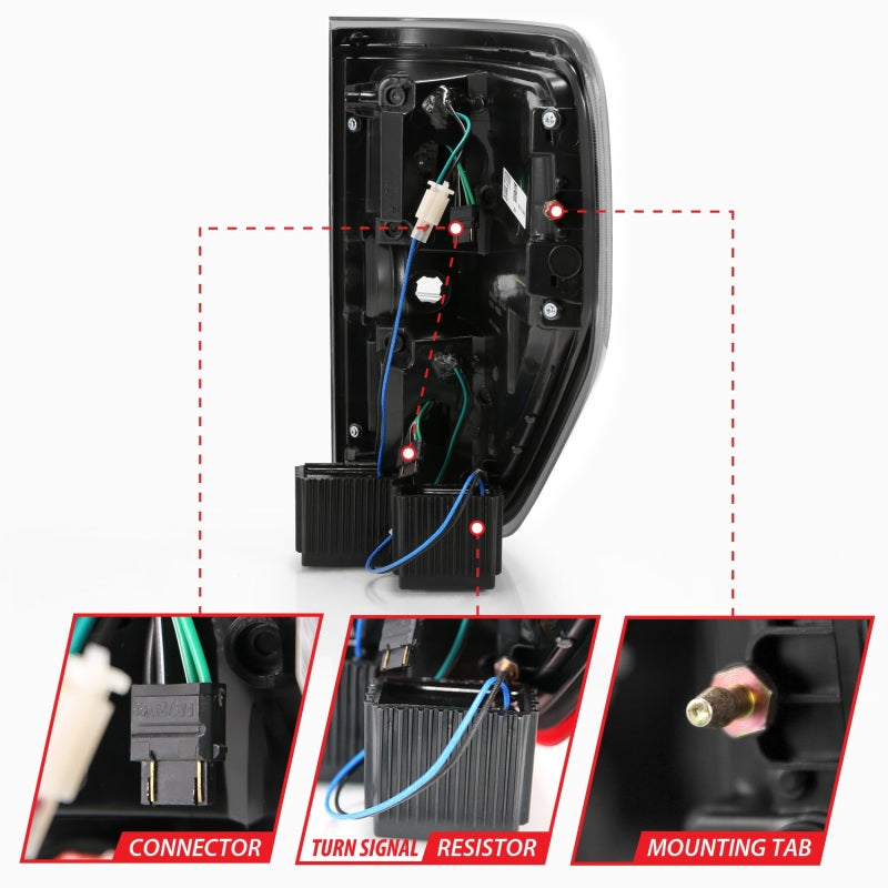 Load image into Gallery viewer, ANZO 2009-2013 Ford F-150 LED Taillights Black
