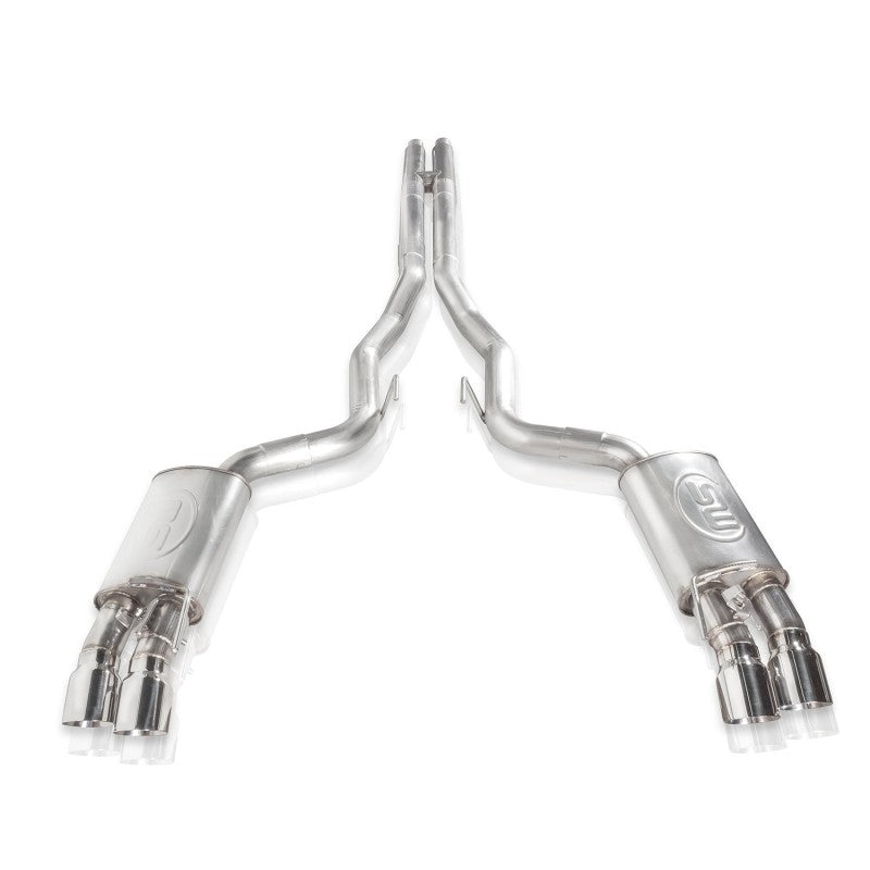 Load image into Gallery viewer, Stainless Works 18+ Ford Mustang GT Redline Cat-Back Performance Connect H-Pipe w/ Active Valves
