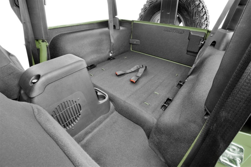 Load image into Gallery viewer, BedRug 97-06 Jeep TJ Rear 4pc BedTred Cargo Kit (Incl Tailgate)
