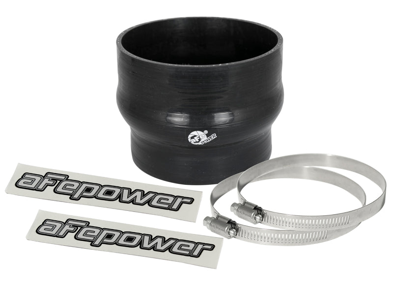 Load image into Gallery viewer, aFe Magnum FORCE CAI Silicone Coupling Kit (4in. ID to 3.5in. ID) 2.75in L Straight Reducer - Black
