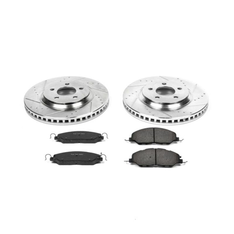 Load image into Gallery viewer, Power Stop 11-14 Ford Mustang Front Z23 Evolution Sport Brake Kit
