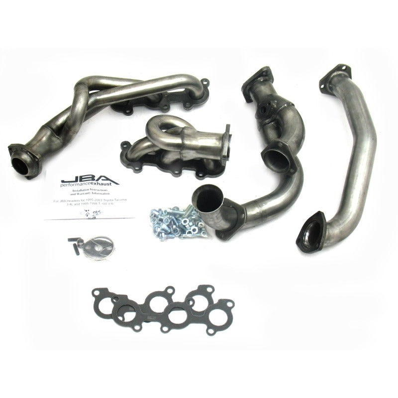 Load image into Gallery viewer, JBA 95-00 Toyota 3.4L V6 w/o EGR 1-1/2in Primary Raw 409SS Cat4Ward Header
