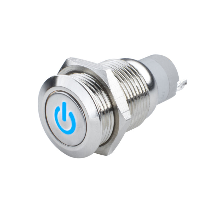 Load image into Gallery viewer, Oracle Pre-Wired Power Symbol Momentary Flush Mount LED Switch - Blue
