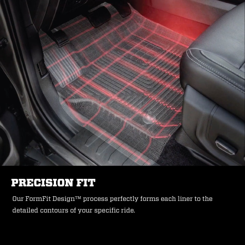 Load image into Gallery viewer, Husky Liners 19-23 Chevy Silverado 1500 CC X-Act Contour Black 2nd Seat Floor Liners (Full Coverage)
