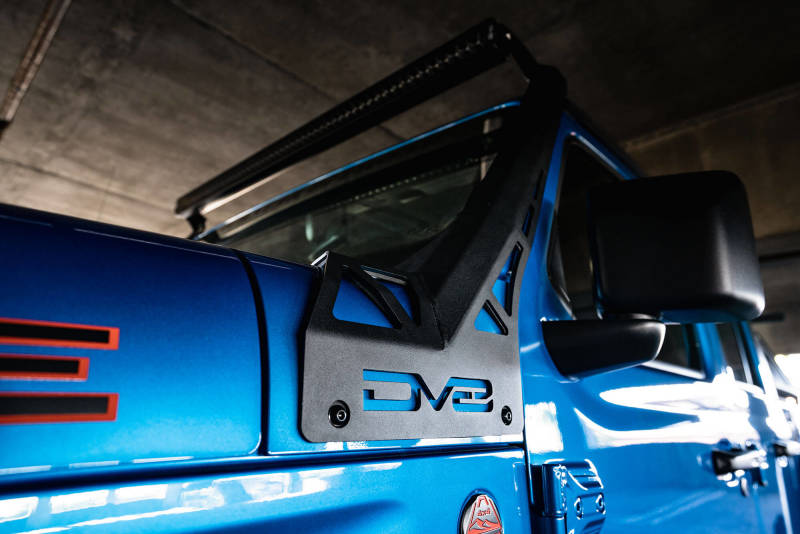 Load image into Gallery viewer, DV8 Offroad 20-22 Jeep JL 392 &amp; JT Mojave A-Pillar Light Bar Mount
