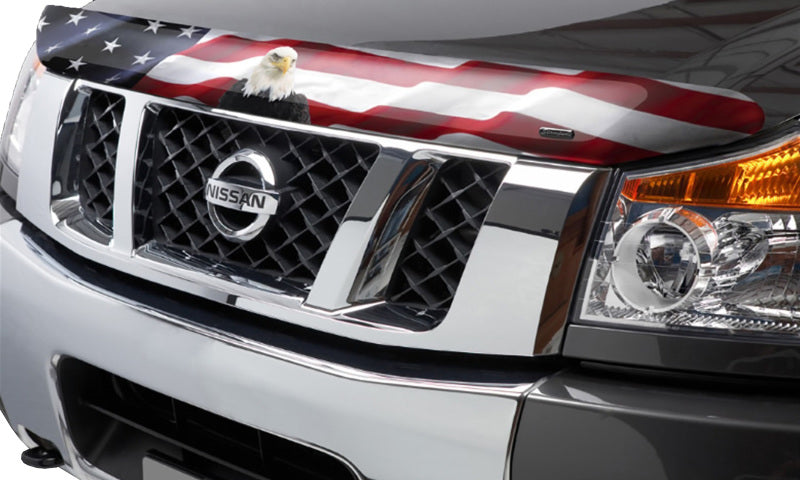 Load image into Gallery viewer, Stampede 2017-2019 Nissan Titan Vigilante Premium Hood Protector - Flag
