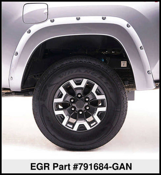 EGR 15+ GMC Sierra HD Bolt-On Look Color Match Fender Flares - Set - FF Switchblade Silver