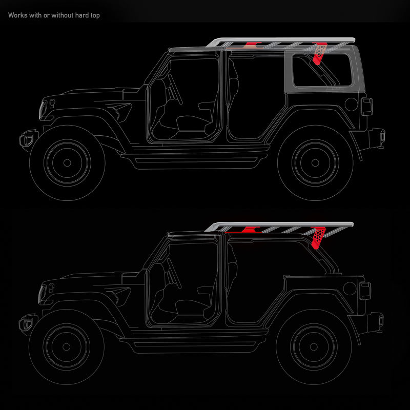 Load image into Gallery viewer, Go Rhino 19-22 Jeep Wrangler JLU SRM Roll Bar Mount Kit - Tex. Blk
